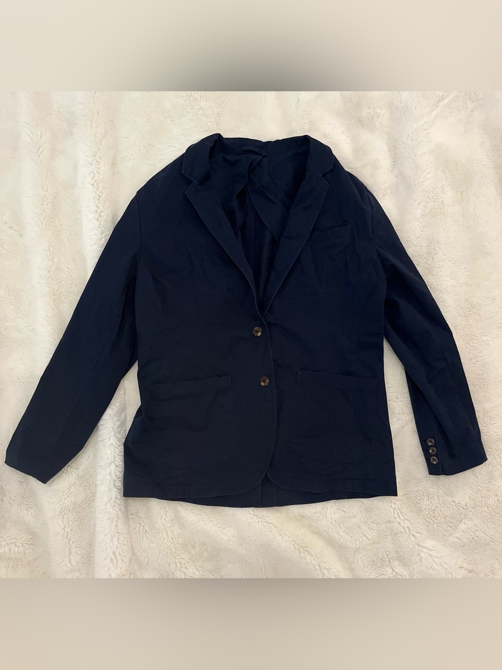 Goodfellow & Co Men’s Navy Cotton Blend Suit